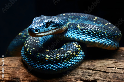 close up of a python.