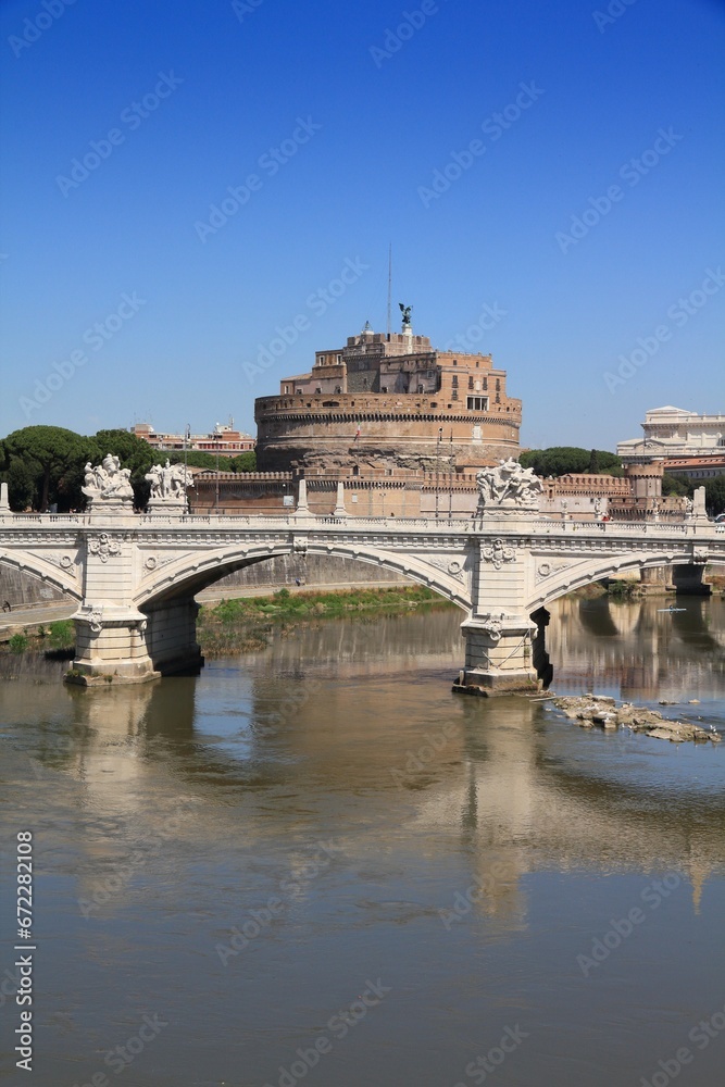 Rome landmark - Saint Angel Bridge