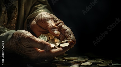 Hand old money coin person man people poor woman senior euro concept finance good. Money background habits old hand investment age pension broke education poverty business financial southeast problem