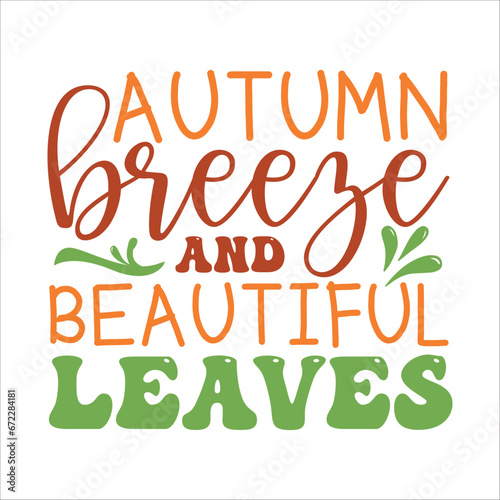 autumn breeze and beautiful leaves