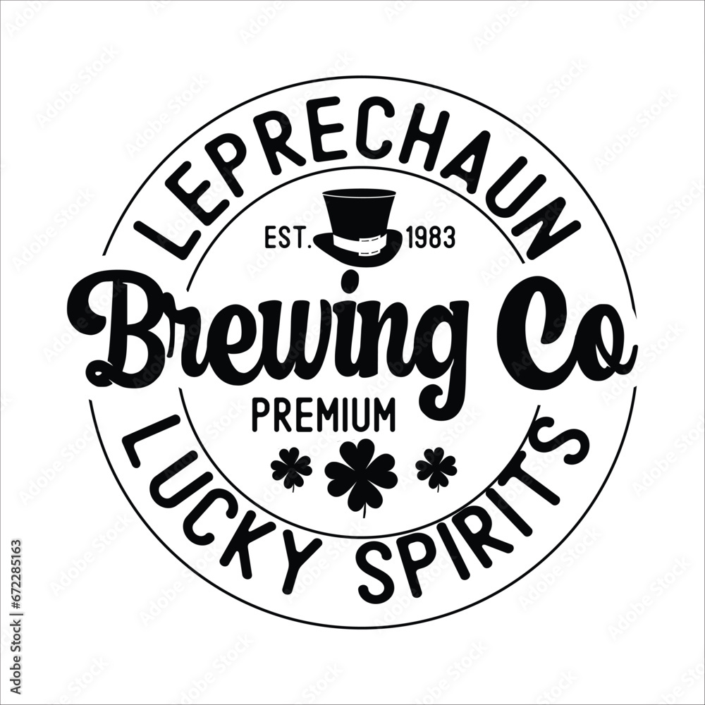 leprechaun Est. 1983 brewing co lucky spirits