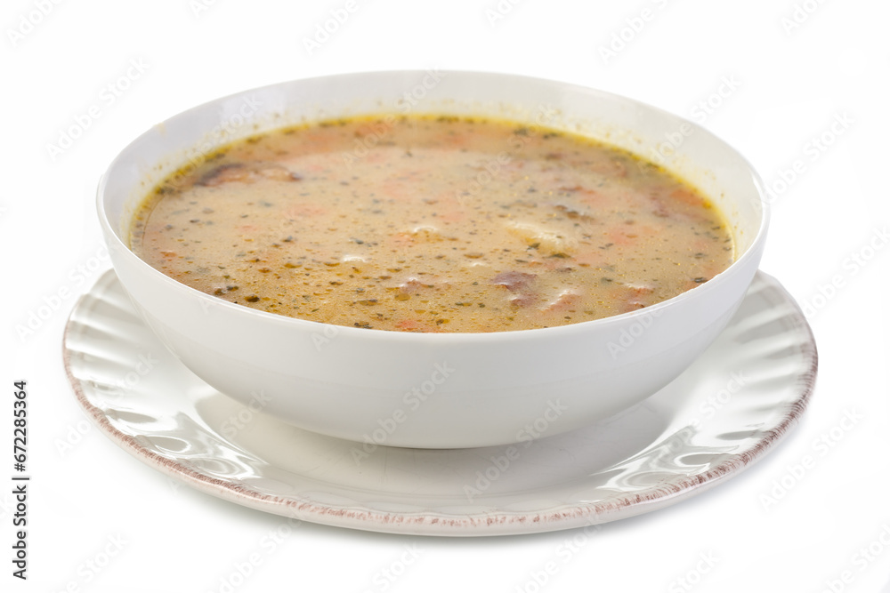 Warm potato soup Warm potato soup