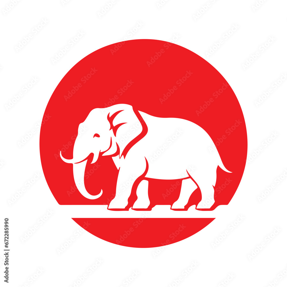 Elephant logo vector, Art and Illustration