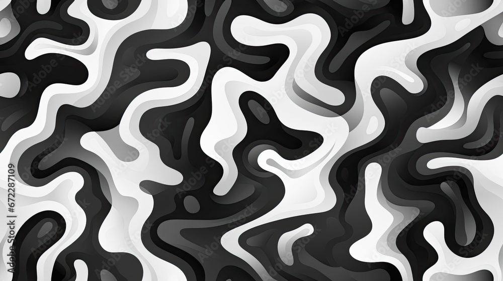 seamless pattern black and white maze