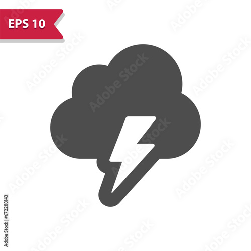 Storm Icon - Cloud, Lighting Bolt, Lightning Storm, Weather