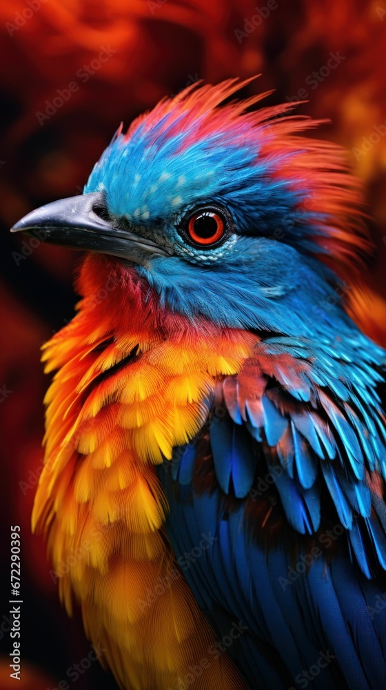 Obraz premium Beautiful Rare North American Bird 