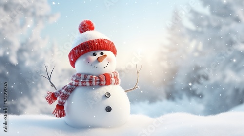 Magic snowman in winter © ColdFire