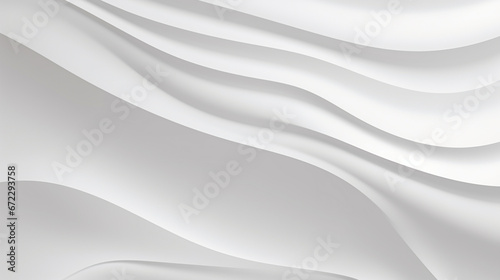 Abstract Wave Background. White Minimalistic Texture. generative ai