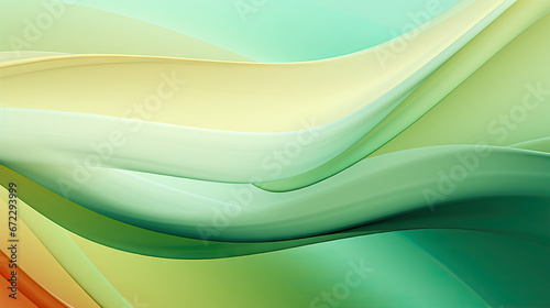  a colorful abstract background with wavy lines and colors of green, yellow, orange, and blue. generative ai