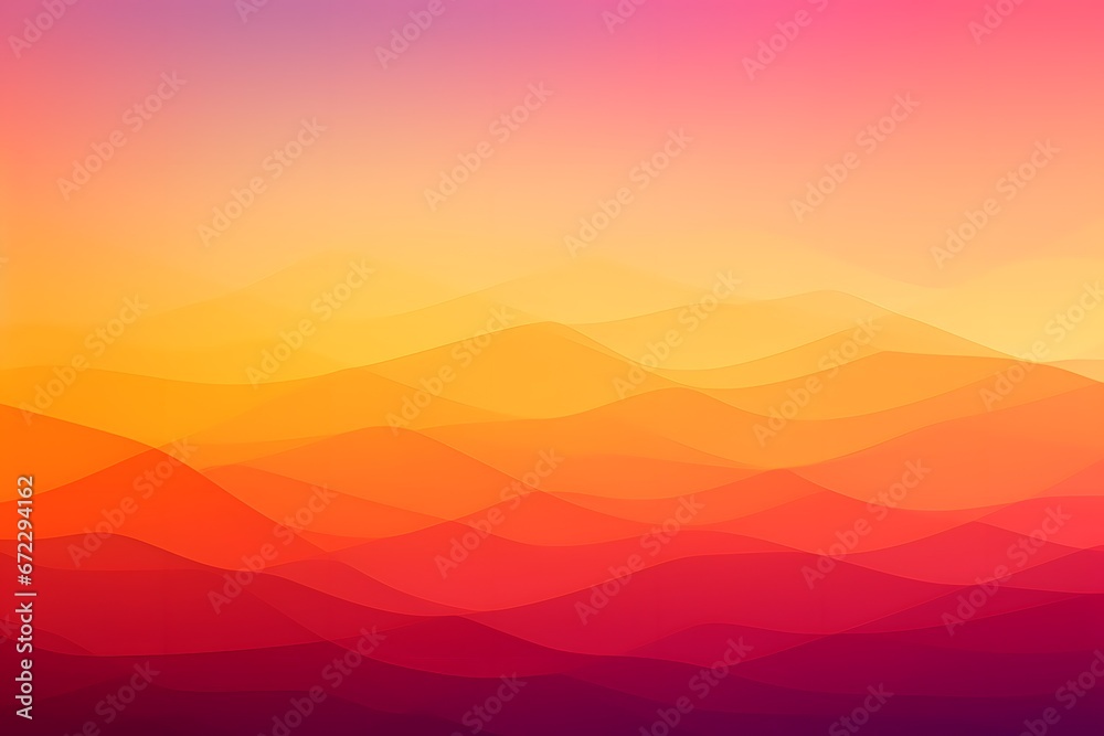 Quadrant of Colors: Smooth Gradient from Red-Orange to Magenta, Yellow, and Blue