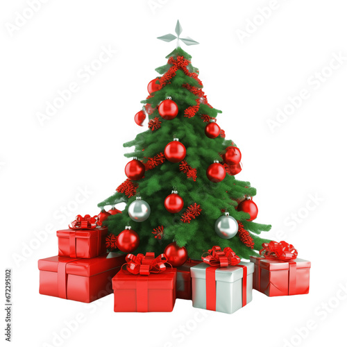 Christmas tree with presents