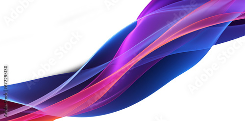 Abstract flowing elements with neon led illumination transparent PNG