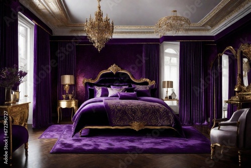 Luxurious Tranquility: A Serene Bedroom Retreat with Elegant Interior Design © Aziz