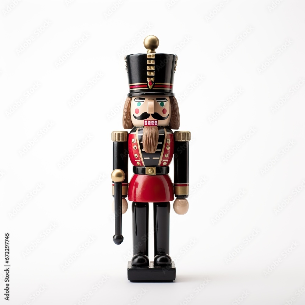 Professionl Photo of a Fashinating and Colorful Nutcracker on a Simple White Background. Professionl Photo of a Fashinating and Colorful Nutcracker on a Simple White Background.