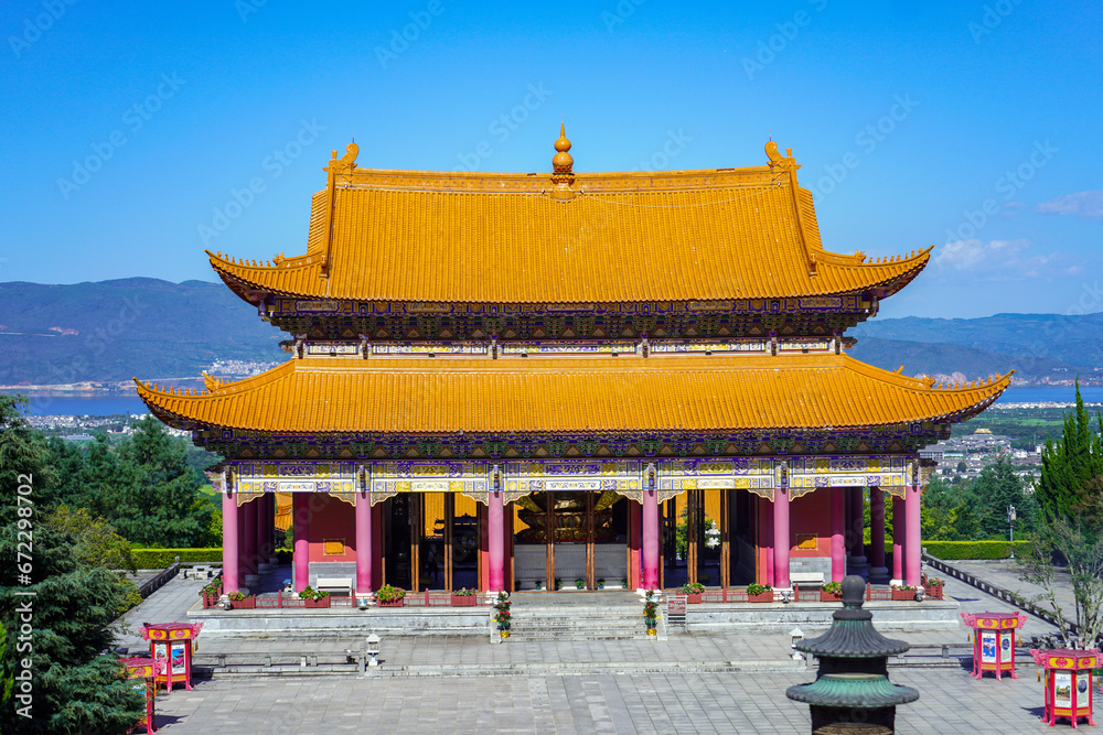 Fototapeta premium Chong Sheng Temple, Dali city, China, an ancient famous tourist attraction