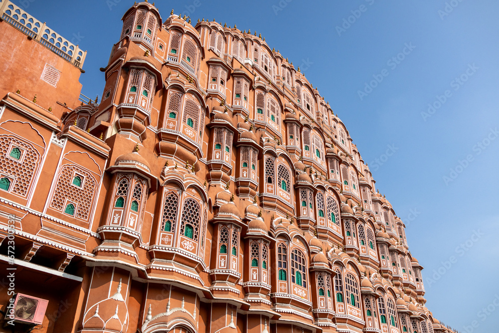 The Hawa Mahal or Palace of the Winds is a palace in the city of Jaipur in India, The Pink City