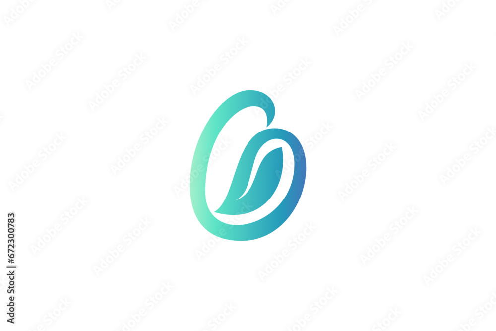 G letter logo design template with natural green leaf shape combination G letter logo design template with natural green leaf shape combination