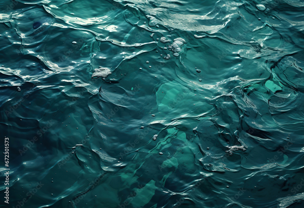 Aerial view to ocean waves. Abstract water surface of ocean. Stormy water background. Created with Generative AI Aerial view to ocean waves. Abstract water surface of ocean. Stormy water background. Created with Generative AI