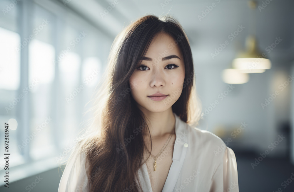 Portrait of a confident Korean woman