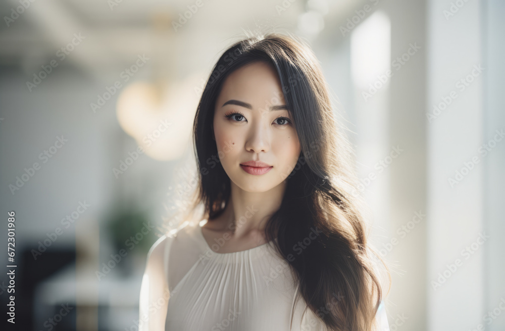 Portrait of a confident Korean woman