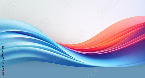 Abstract Aqua Background with Serene Blue Waves