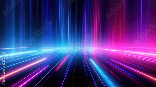   Radiant velocity background. Abstract speed light trails with vibrant color gradients