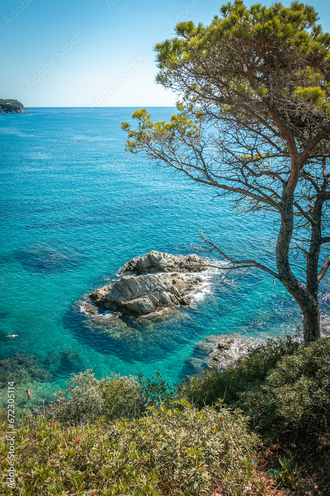Fototapeta premium Lloret de Mar spanish holiday location in a warm sunny summer day