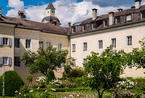 The Hofburg castle (13th century), former residence of the princebishops of Brixen/Bressanone, Bolzano province, South Tyrol, northern Italy, Europe