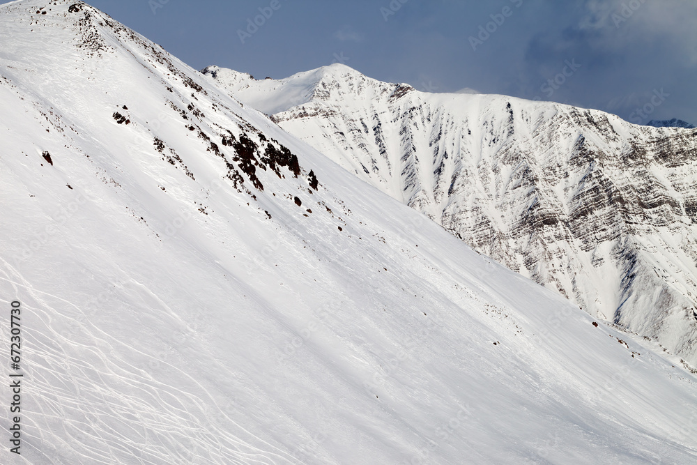 Ski slope, off-piste