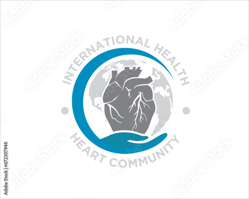 world international hearth health community logo for medical service