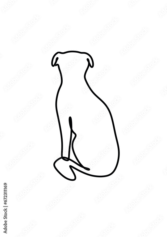 Line art of a pet Line art of a pet