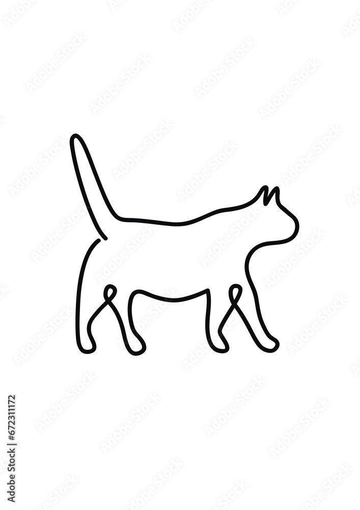 Line art of a pet Line art of a pet