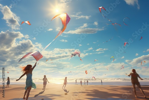 kite on the beach photo