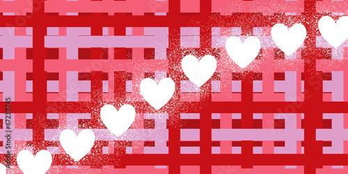 Heart background Colorful Red