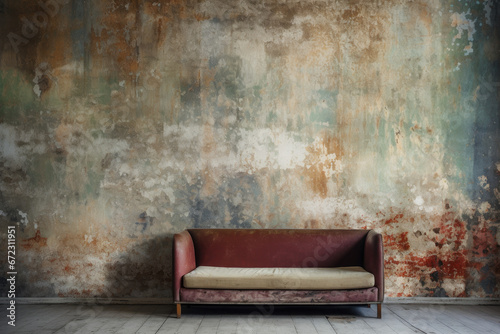 antique sofa in room photo