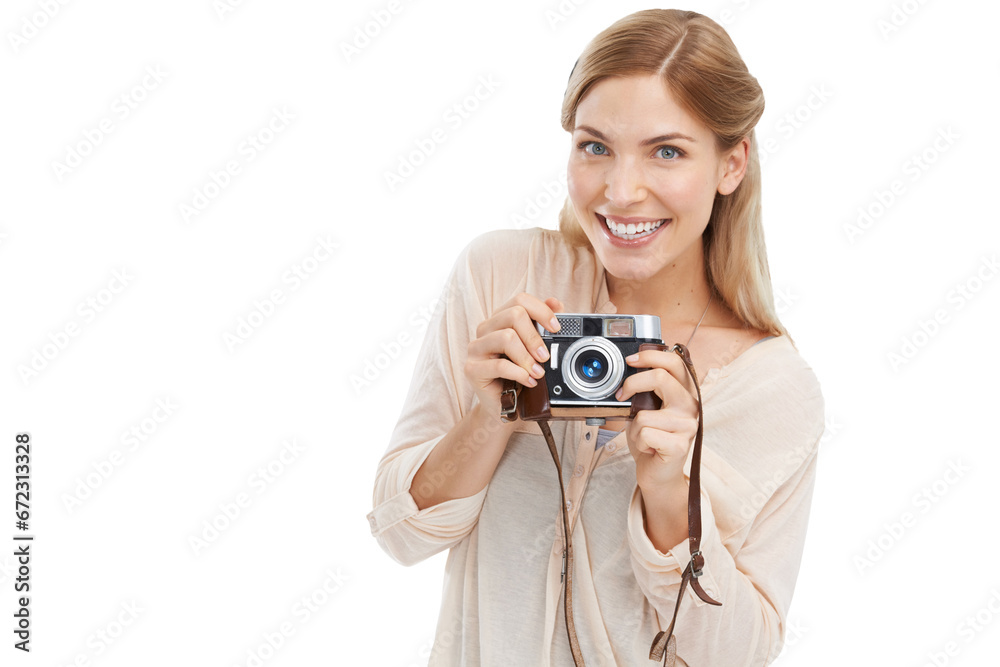 Isolated photographer woman, retro camera and smile for shooting, creativity or art by transparent png background. Girl, photography and journalist job for newspaper, magazine or paparazzi photoshoot Isolated photographer woman, retro camera and smile for shooting, creativity or art by transparent png background. Girl, photography and journalist job for newspaper, magazine or paparazzi photoshoot