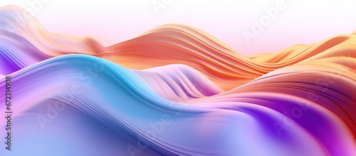 Modern dynamic colorful lines wave flow background. AI generated