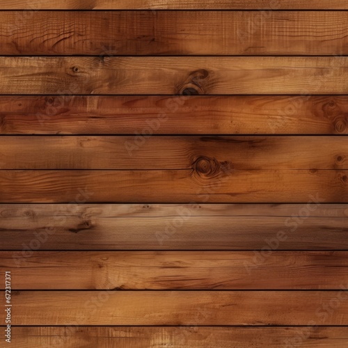 Wooden plank wall texture background. Brown wood planks. Generative ai.
