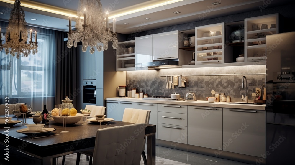 kitchen interior generated by AI