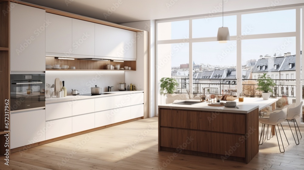 modern kitchen interior generated by AI