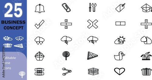 Creative Business Concept Outline icon.