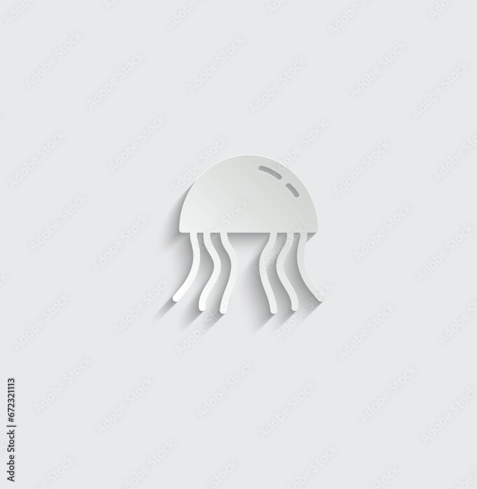 jellyfish icon vector jelly fish sign jellyfish icon vector jelly fish sign