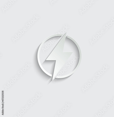 electrical icon danger vector icon