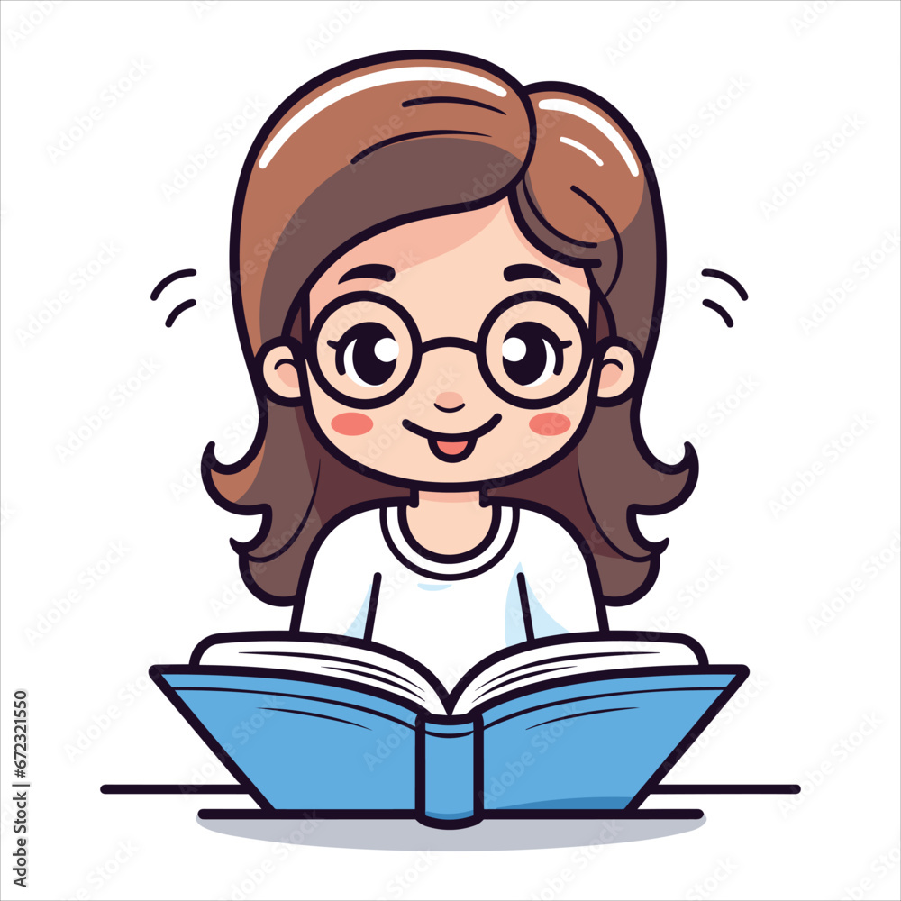 reading book cartoon vector reading book cartoon vector