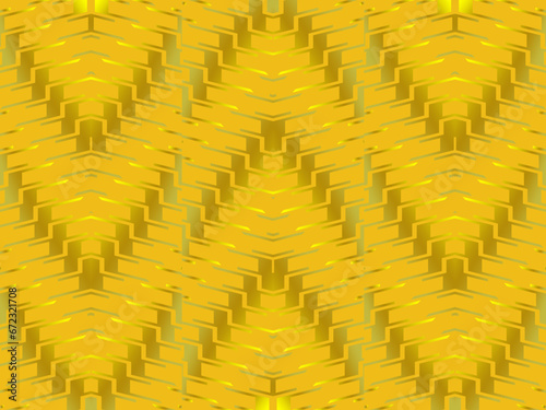 Wallpaper Mural Gold unique pattern background design. Gold 3D abstract steel. Luxury geometric background. Design for cover template, poster, web banner, print advertisement. Vector illustration. Torontodigital.ca