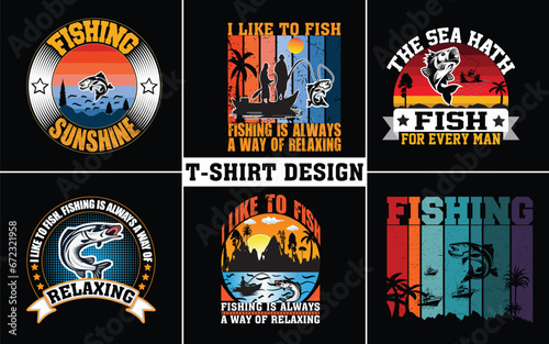 Different Types of Fish T-shirt Design