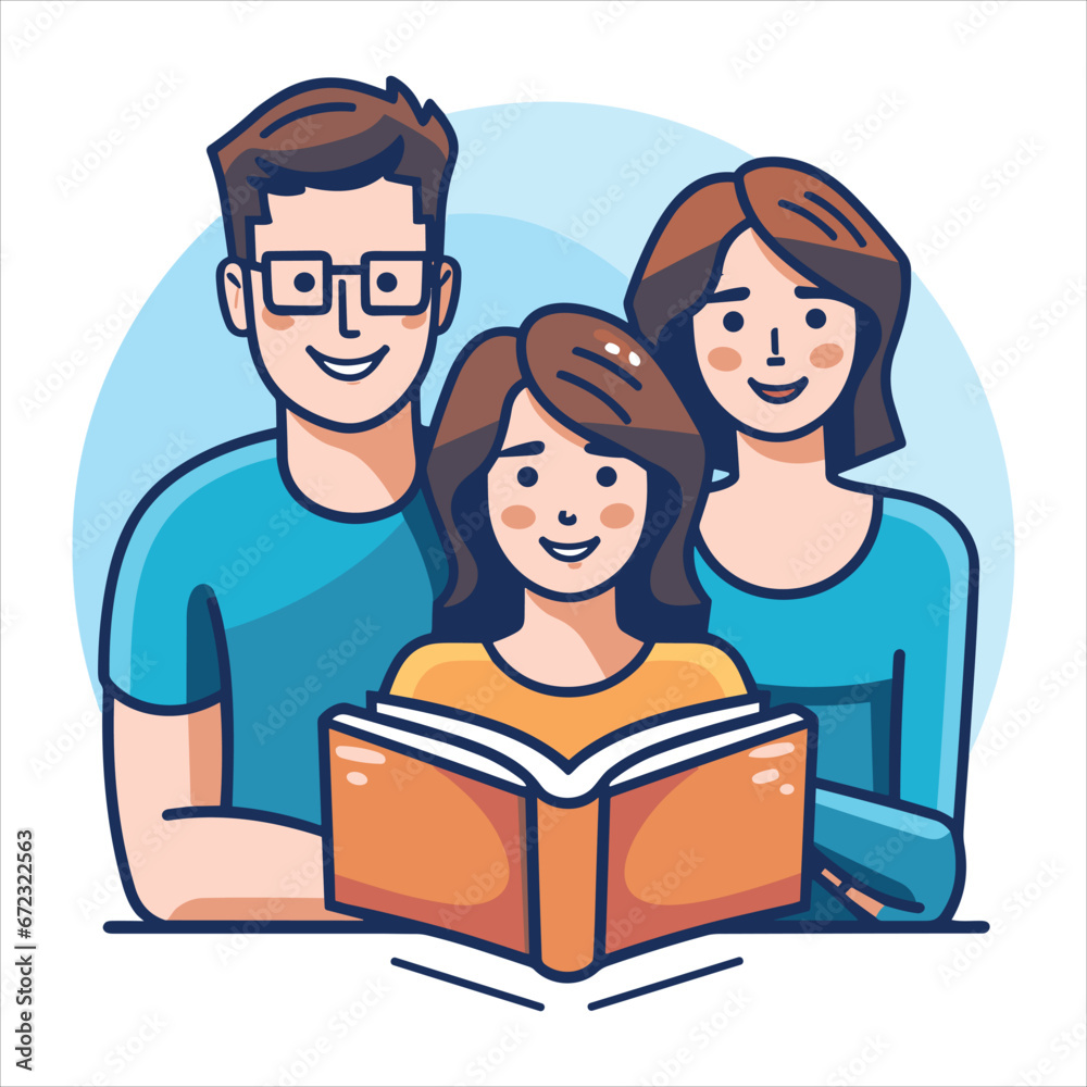 reading book cartoon vector reading book cartoon vector