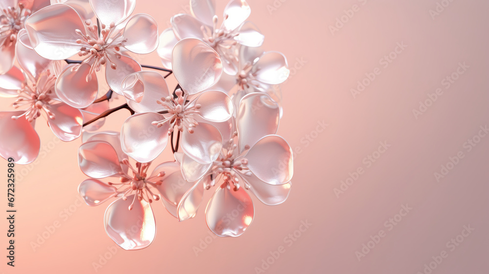 a bunch of flowers that are on a pink background with a pink background. generative ai a bunch of flowers that are on a pink background with a pink background. generative ai