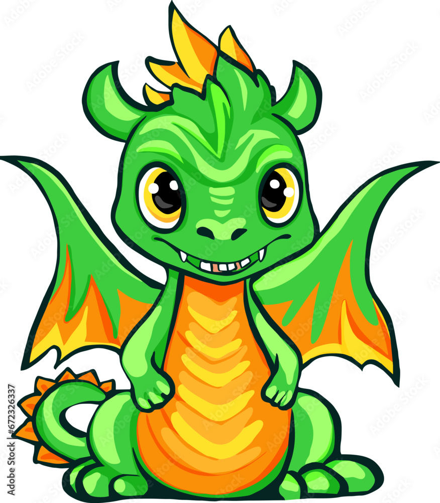 Cartoon Sitting dragon, cute little dragon, cute little blue dragon, just hatched dragon. Fairy tale monsters. Vector illustration. Cartoon Sitting dragon, cute little dragon, cute little blue dragon, just hatched dragon. Fairy tale monsters. Vector illustration.