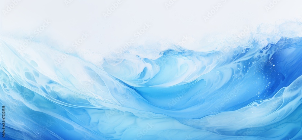 3D dynamic choppy waters, Motion pattern, Troubled sea, Ocean texture. ENVELOPING BUT PEACEFUL WAVES. Blue, clear waters. General freshness feeling. Motion effect and total immersion in the sea waves. - obrazy, fototapety, plakaty 